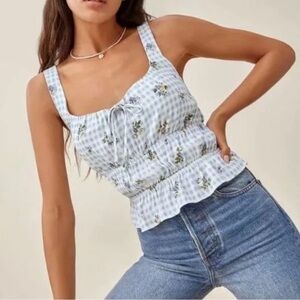 Reformation liya tank tops extra small